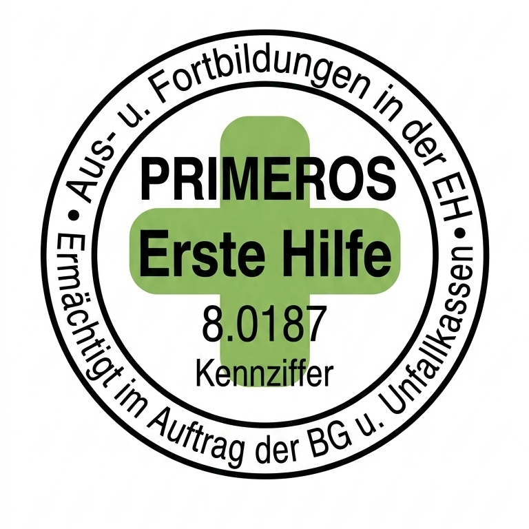 PRIMEROS Erste Hilfe Zertifikat Siegel